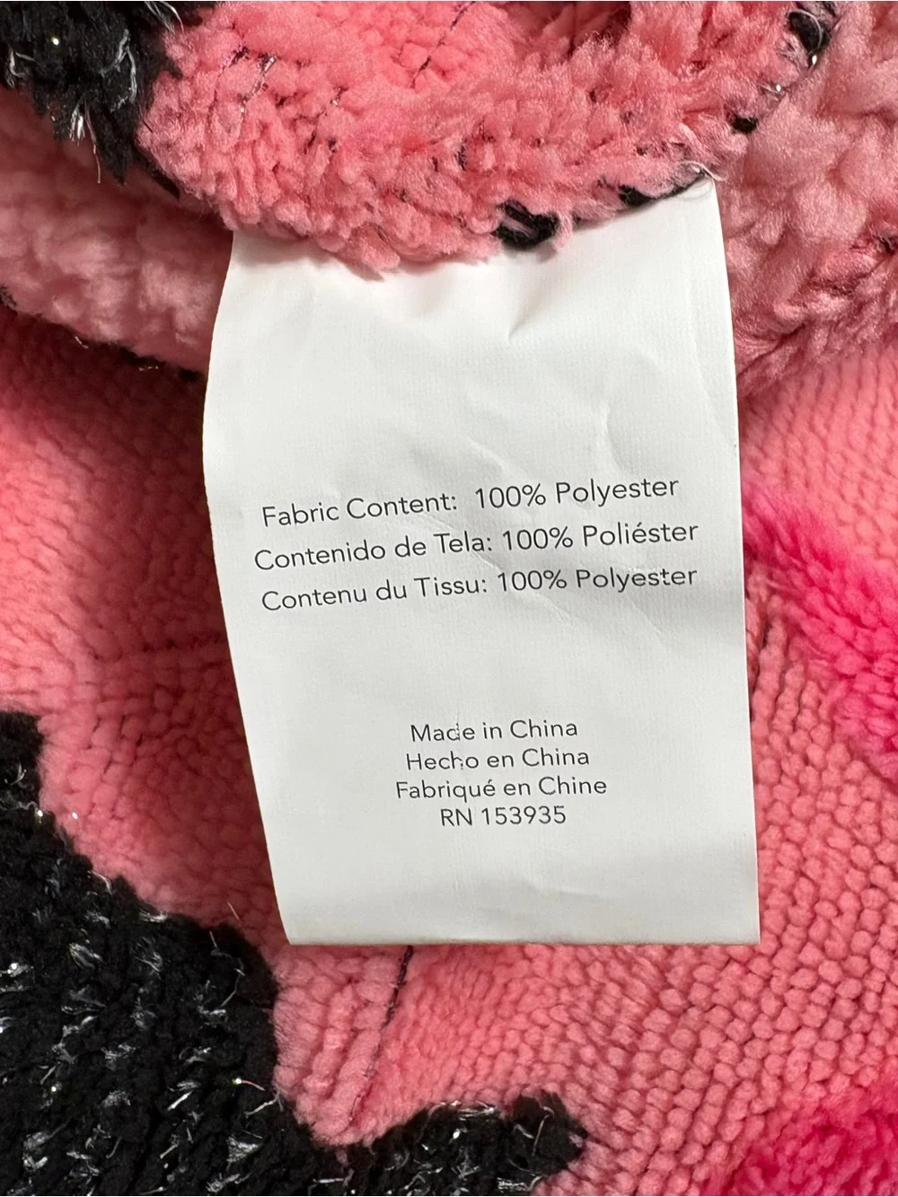 Trick or Chic Pink Bow & Bat Jacquard Sherpa Throw Blanket